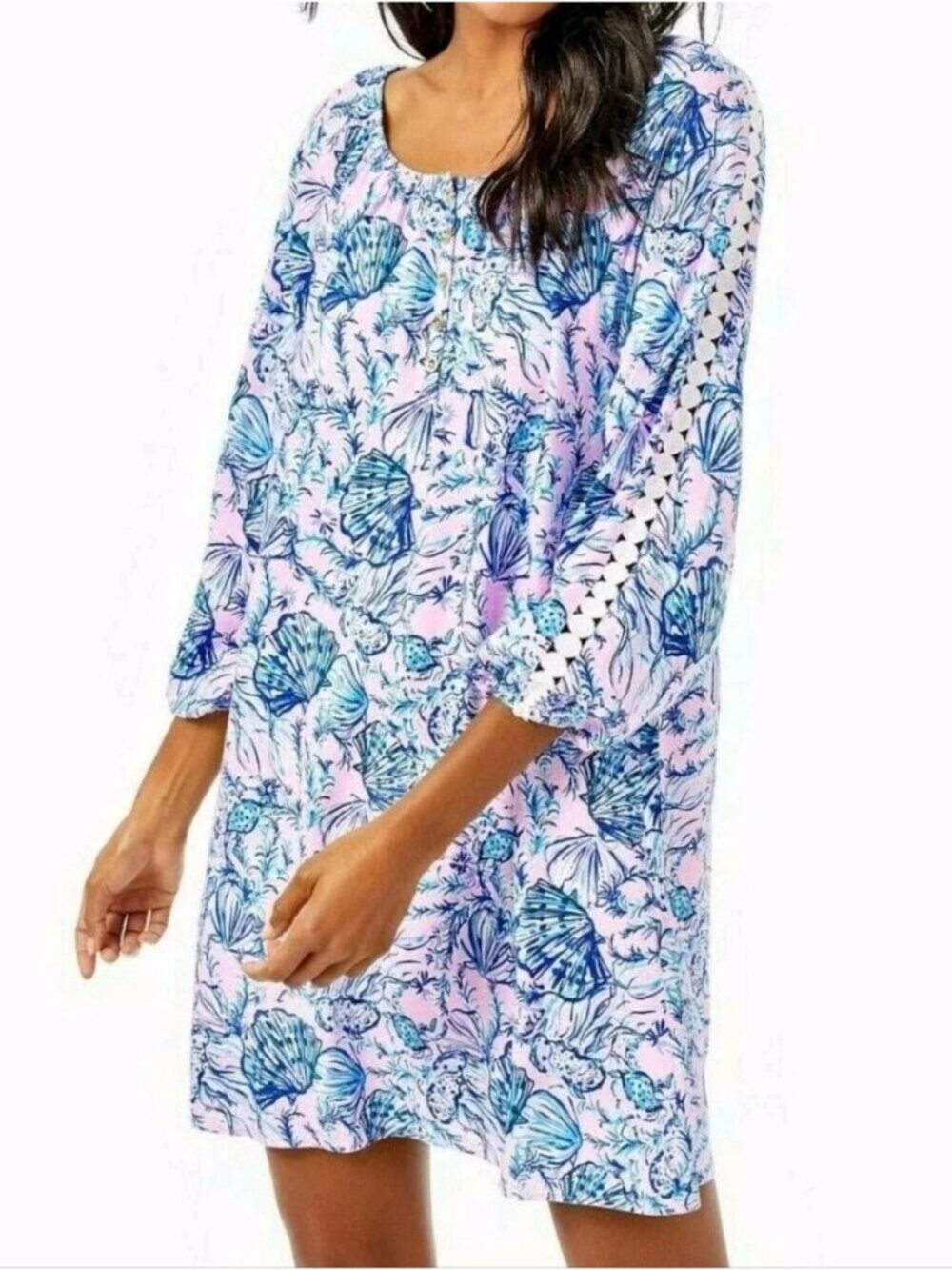 Lilly Pulitzer Remmy Tunic Dress Magnolia Lilac A Little Jelly Size Medium